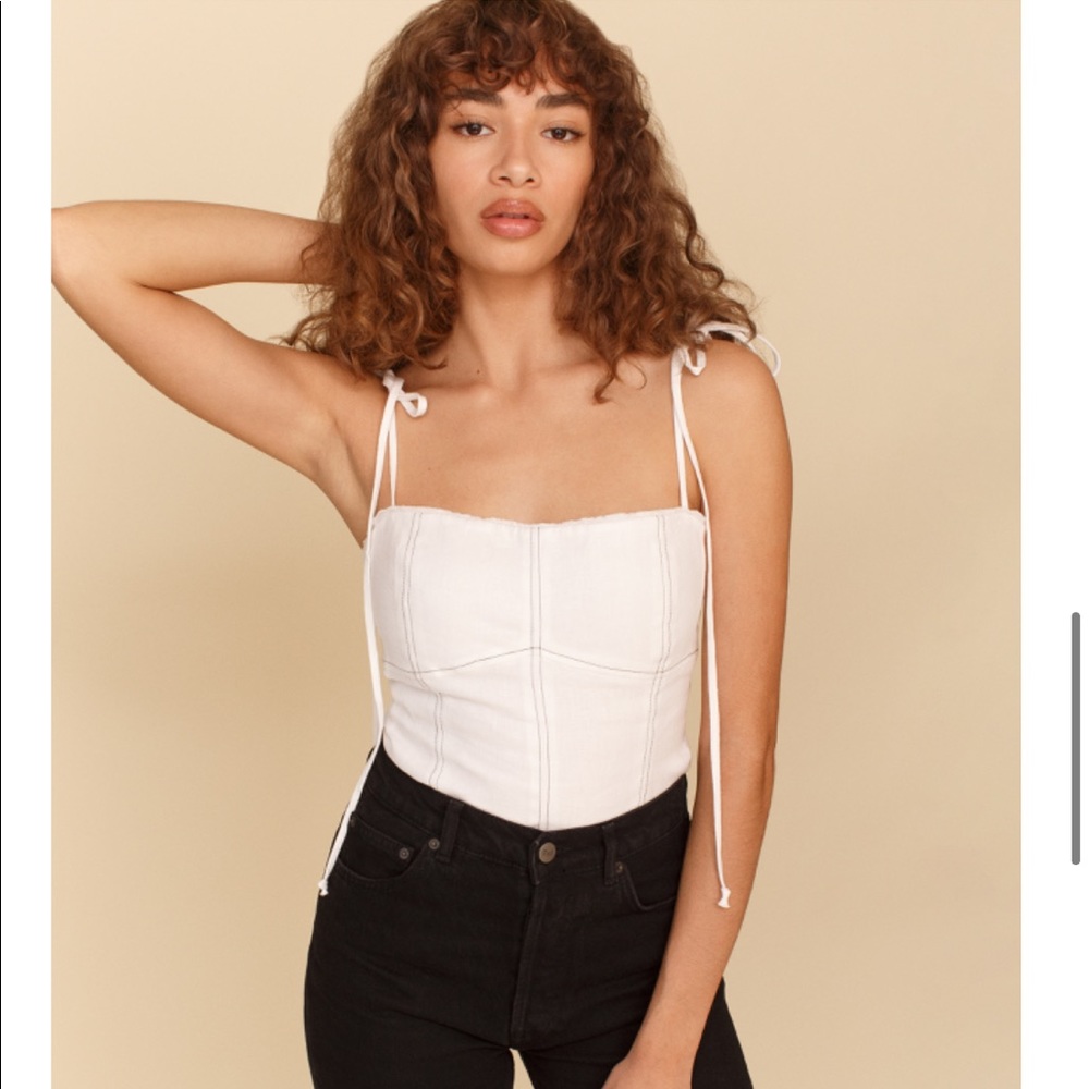Reformation Blanchard Linen Tank